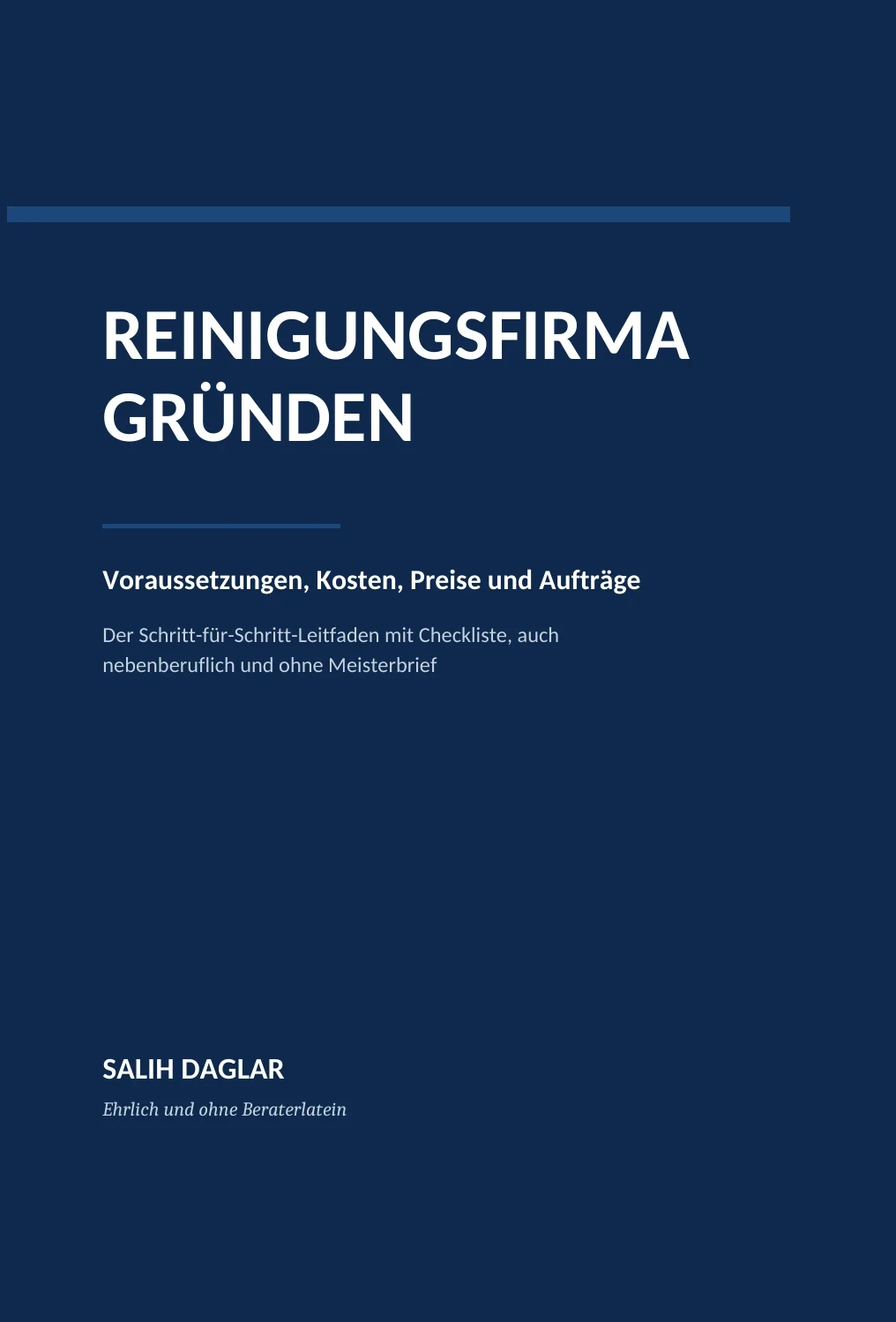 Reinigungsfirma gründen – Originalcover von Salih Daglar